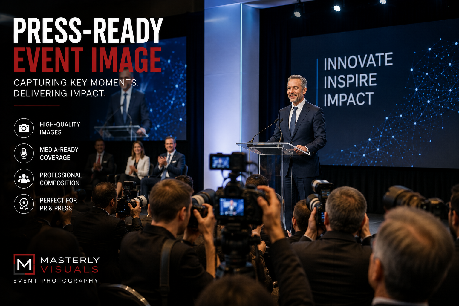 press and media corporate event photography