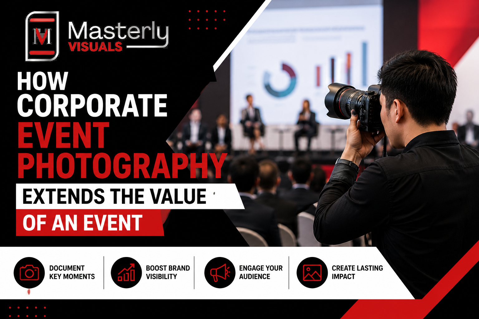 Corporate event photography at a business conference