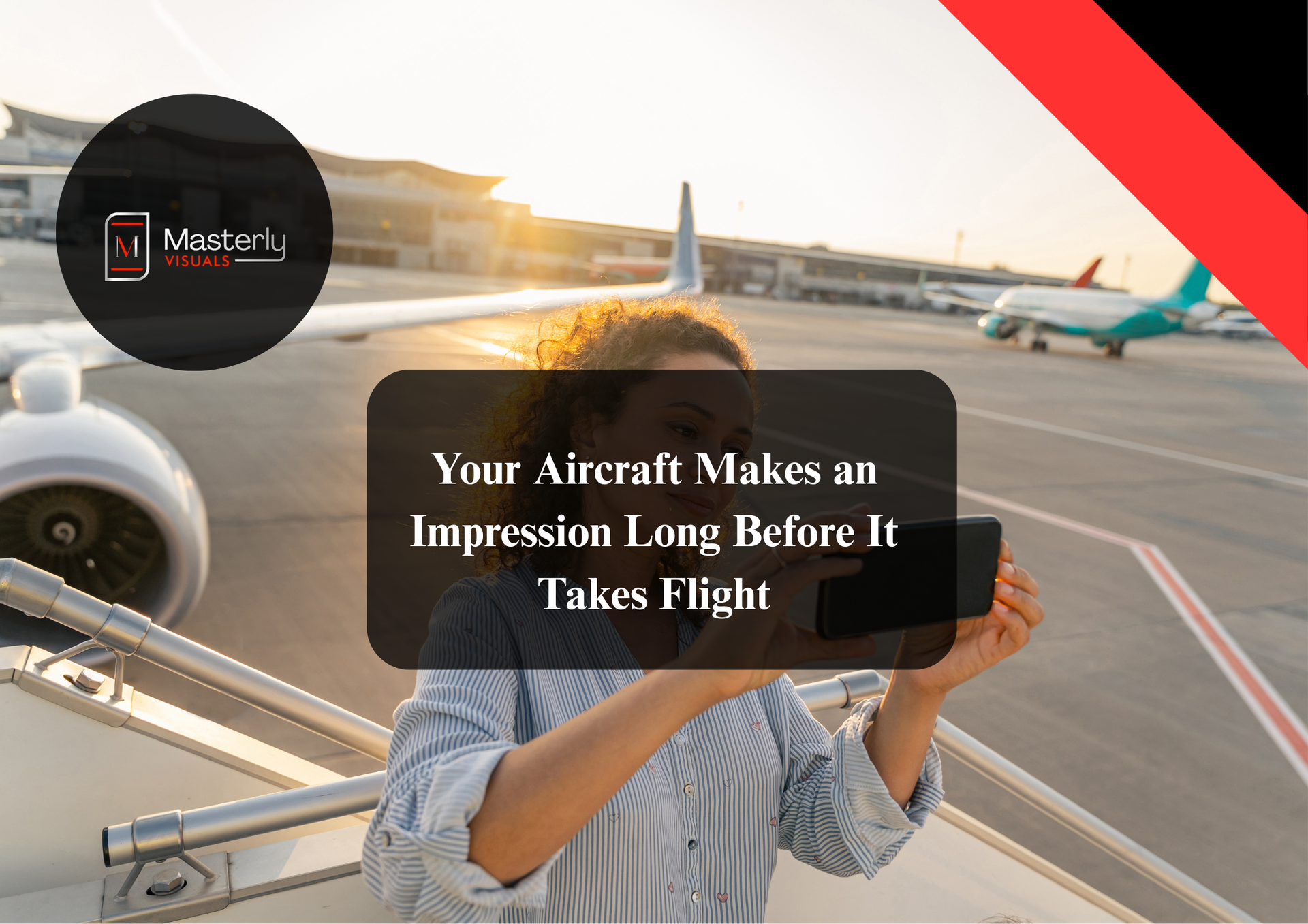 Professional aircraft photographer capturing a private jet on the runway