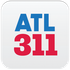 An app icon that says atl 311 in blue and red