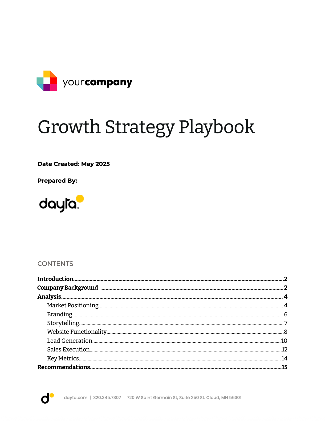 Growth Strategy Playbook