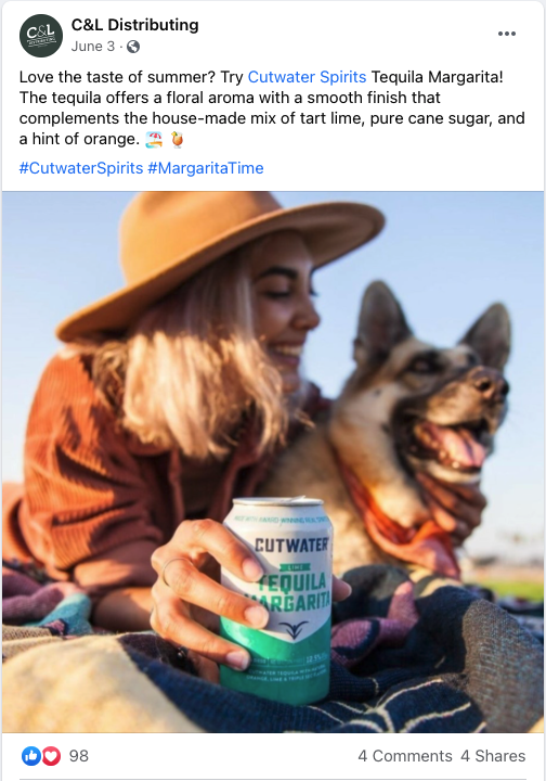 Social media post graphic for C & L Distributing