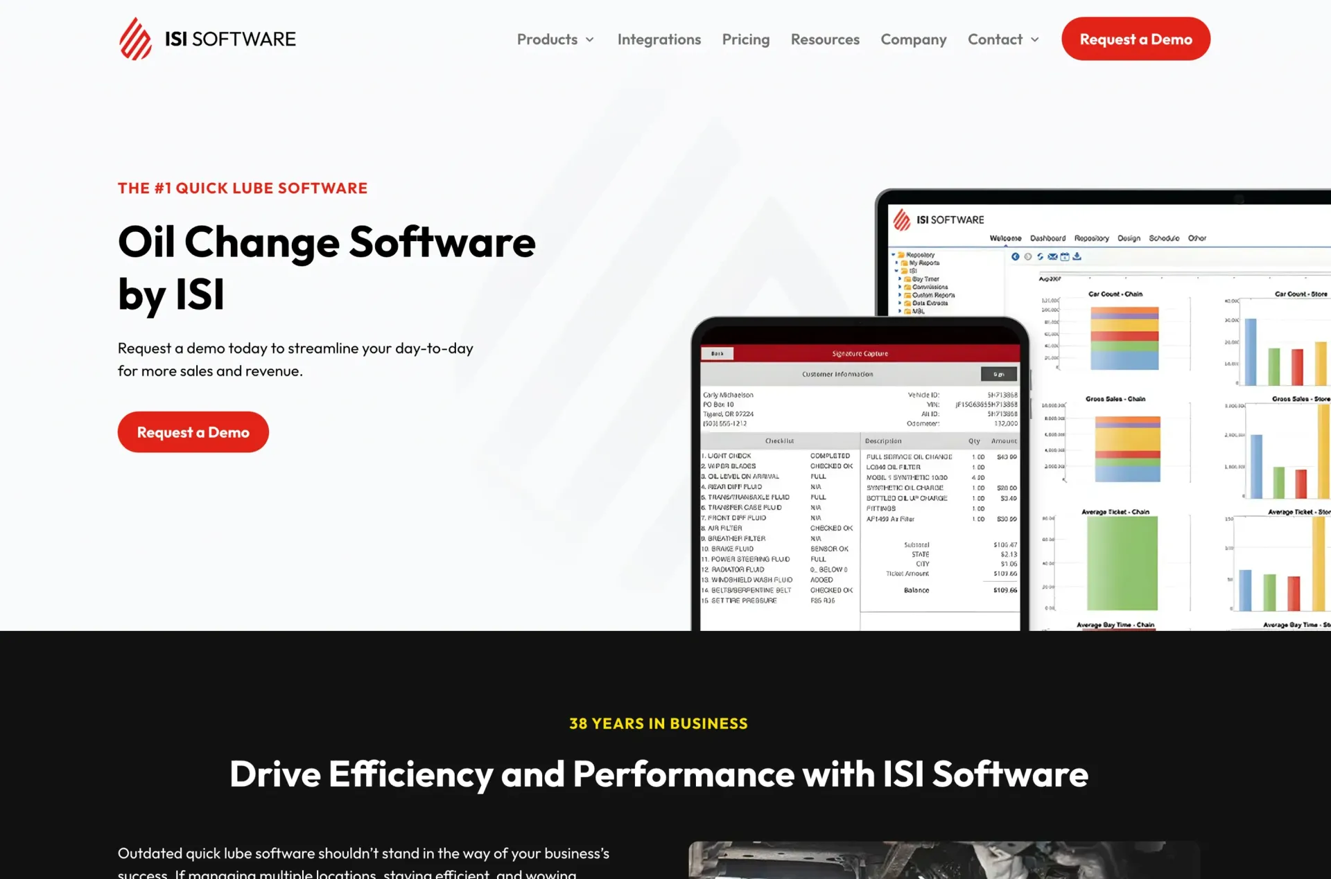 ISI Software website after