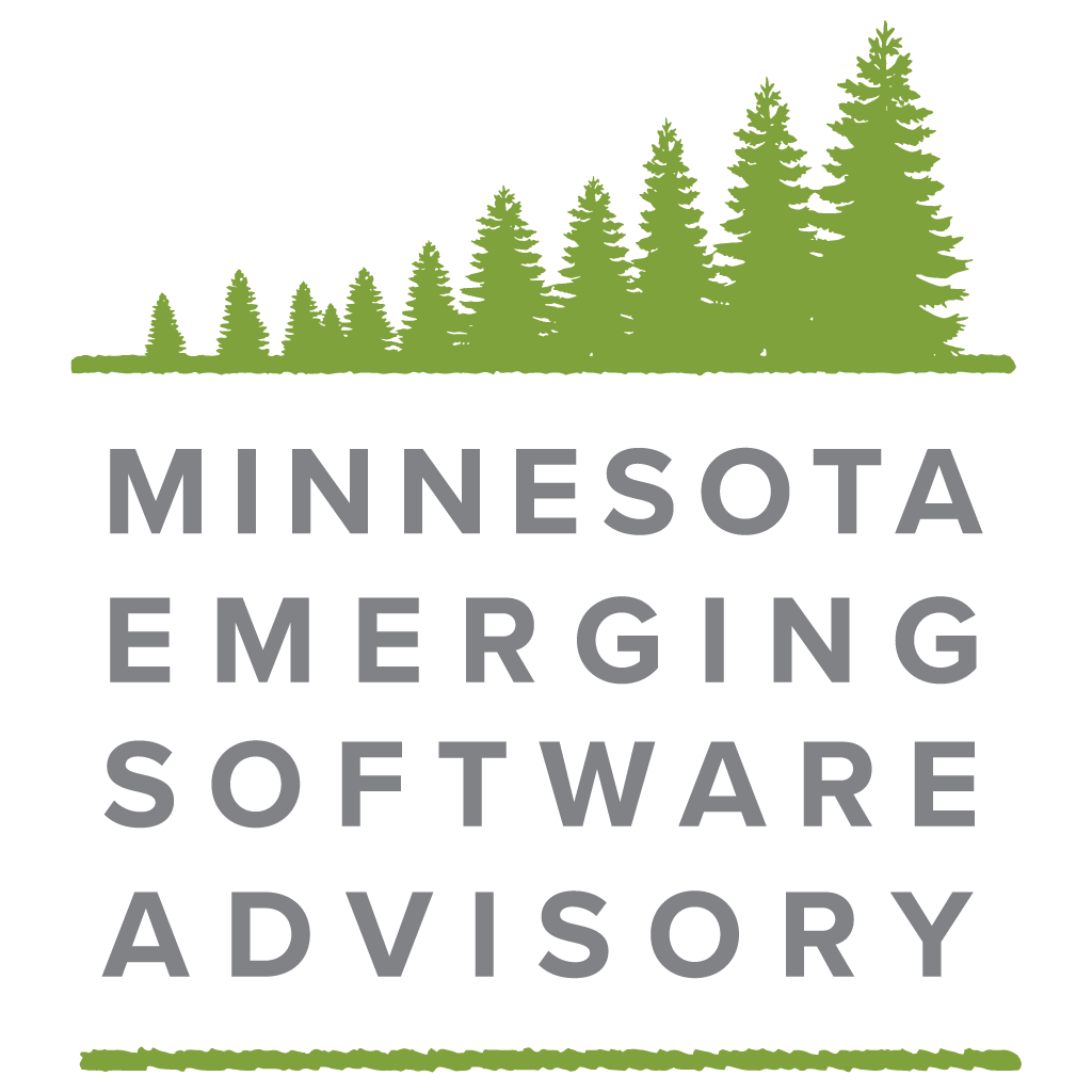 Minnesota Emerging Software Advisory logo: green trees over gray text.