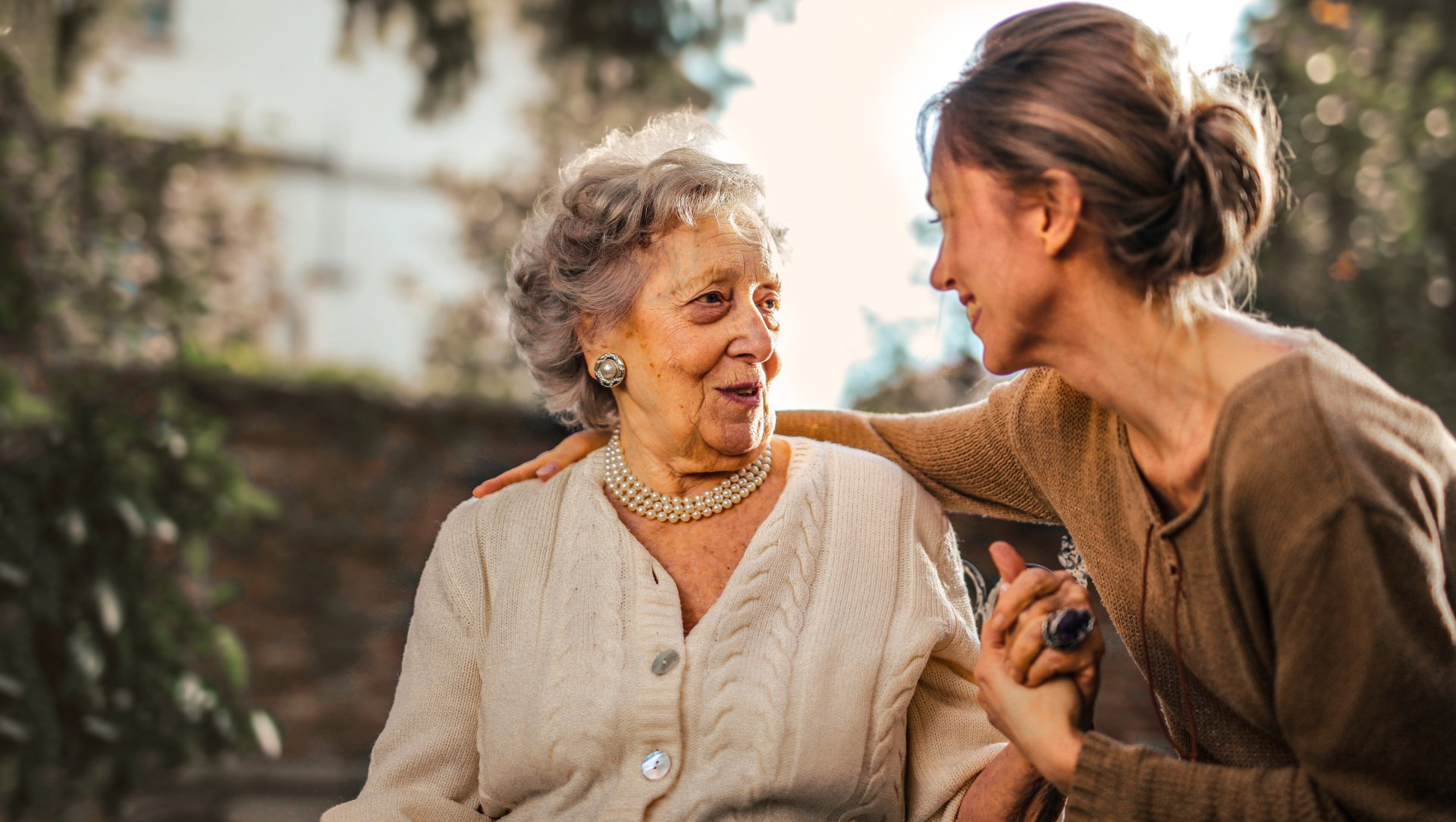 Mother and Daughter talking