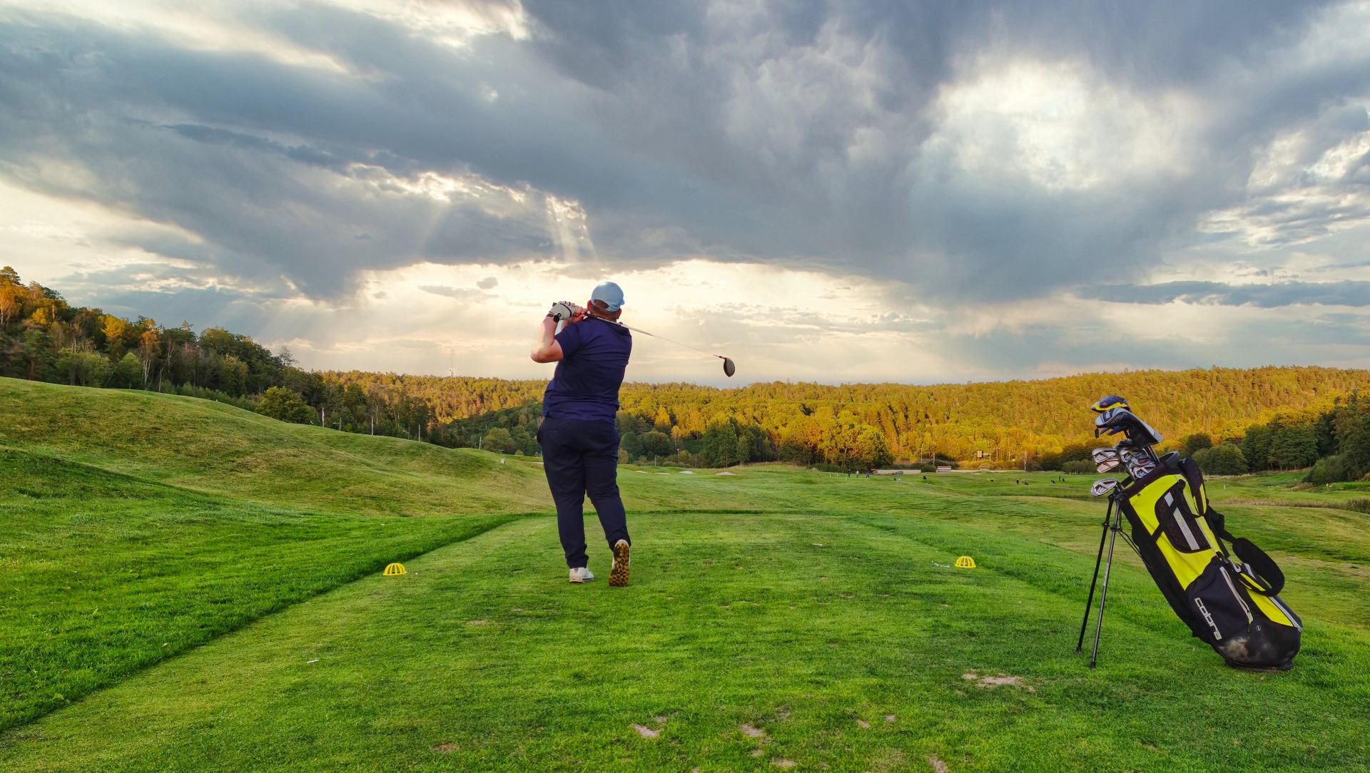 Man Golfing