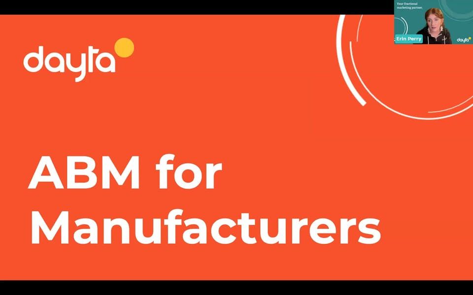 ABM for Manufacturers Webinar Cover