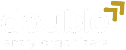 A white logo with a gold arrow pointing up.