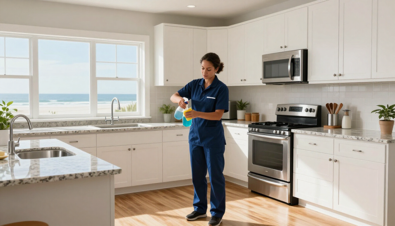 Professional housekeeping in a vacation rental