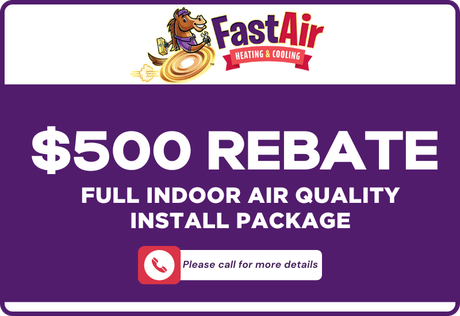 $500 Rebate Full Indoor Air Quality Install Package