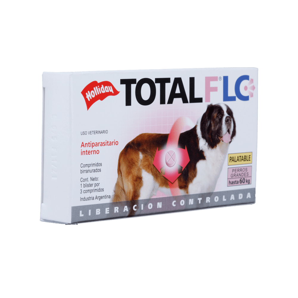 Caja de medicamento antiparasitario para perros