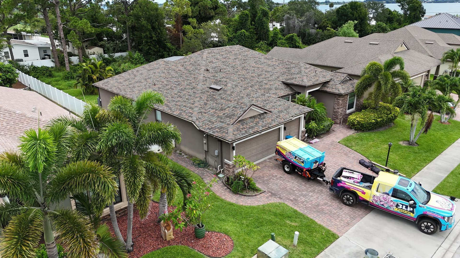 3LP Roofing roof replacement crew working in Florida