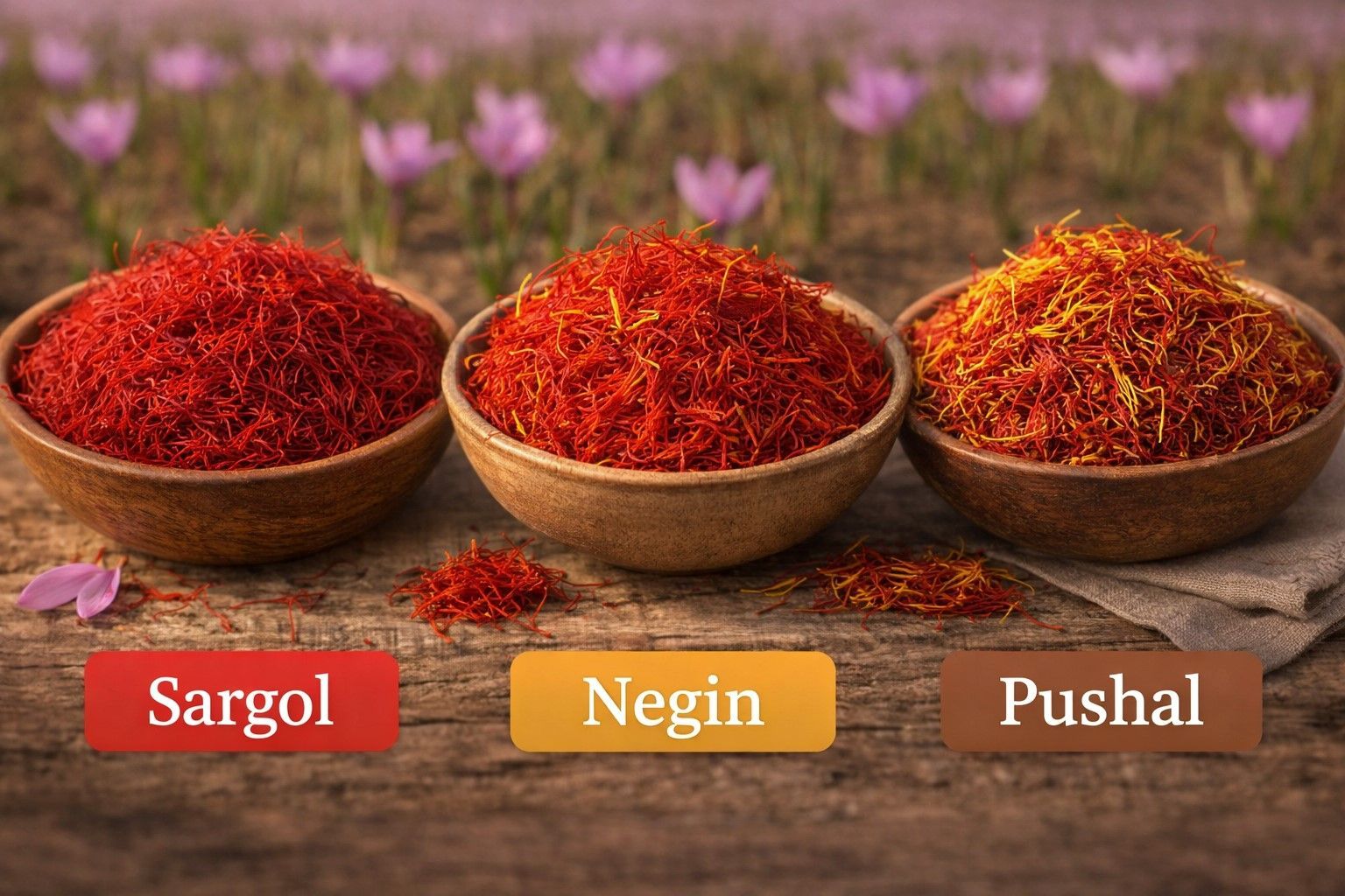 Nuances du safran : découvrir les différentes qualités de safran selon leur couleur et leur intensité