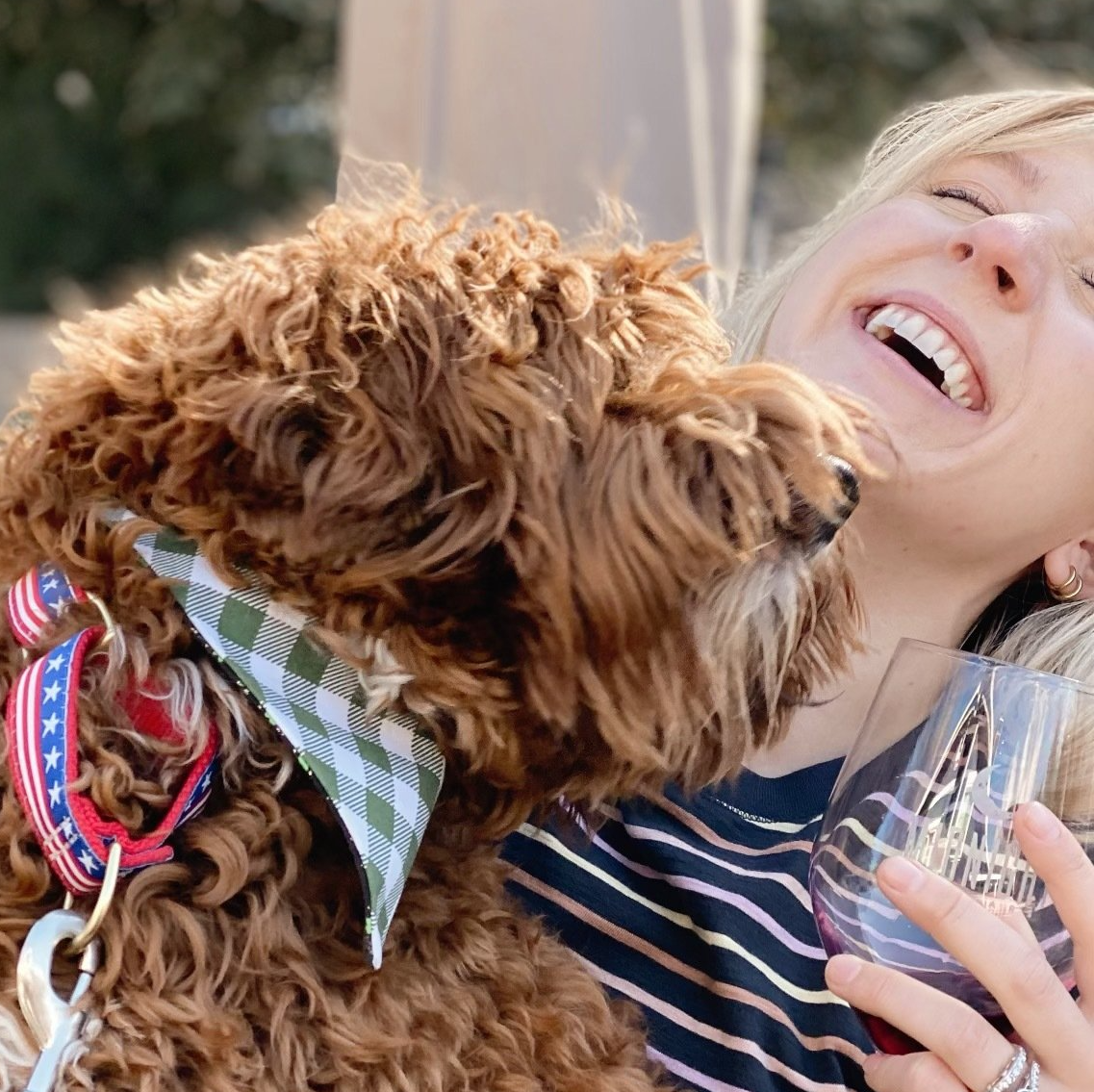 A dog is a woman's best friend.