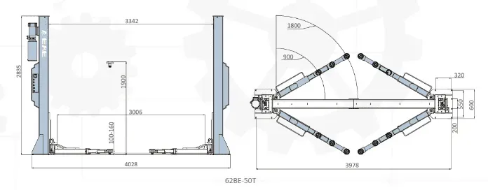 EAE Two Post Lift Design