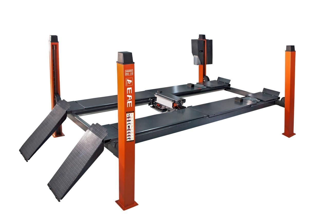 EAE - 6435V2.B.57L.50T.E 4 Post Wheel Alignment Lift (5.0 tonne)