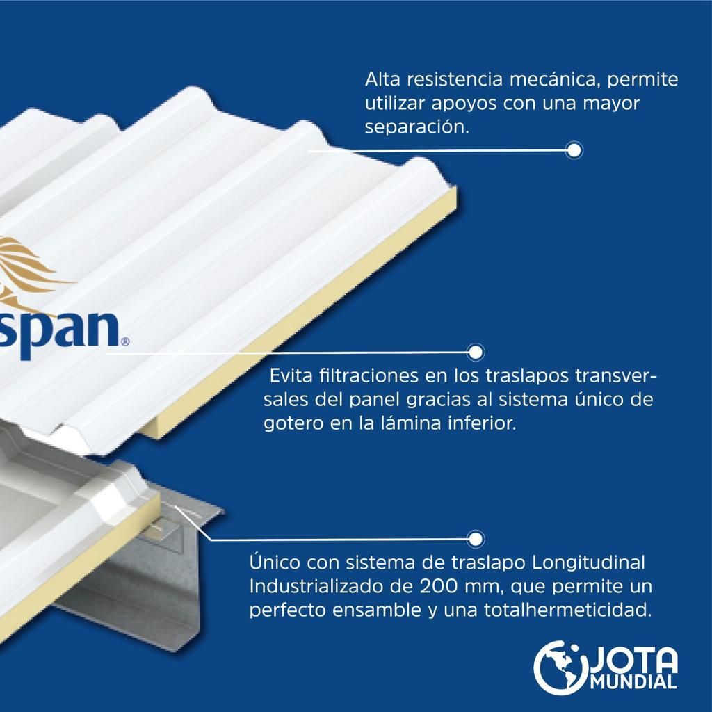 Un anuncio en español para un sistema de techado llamado span