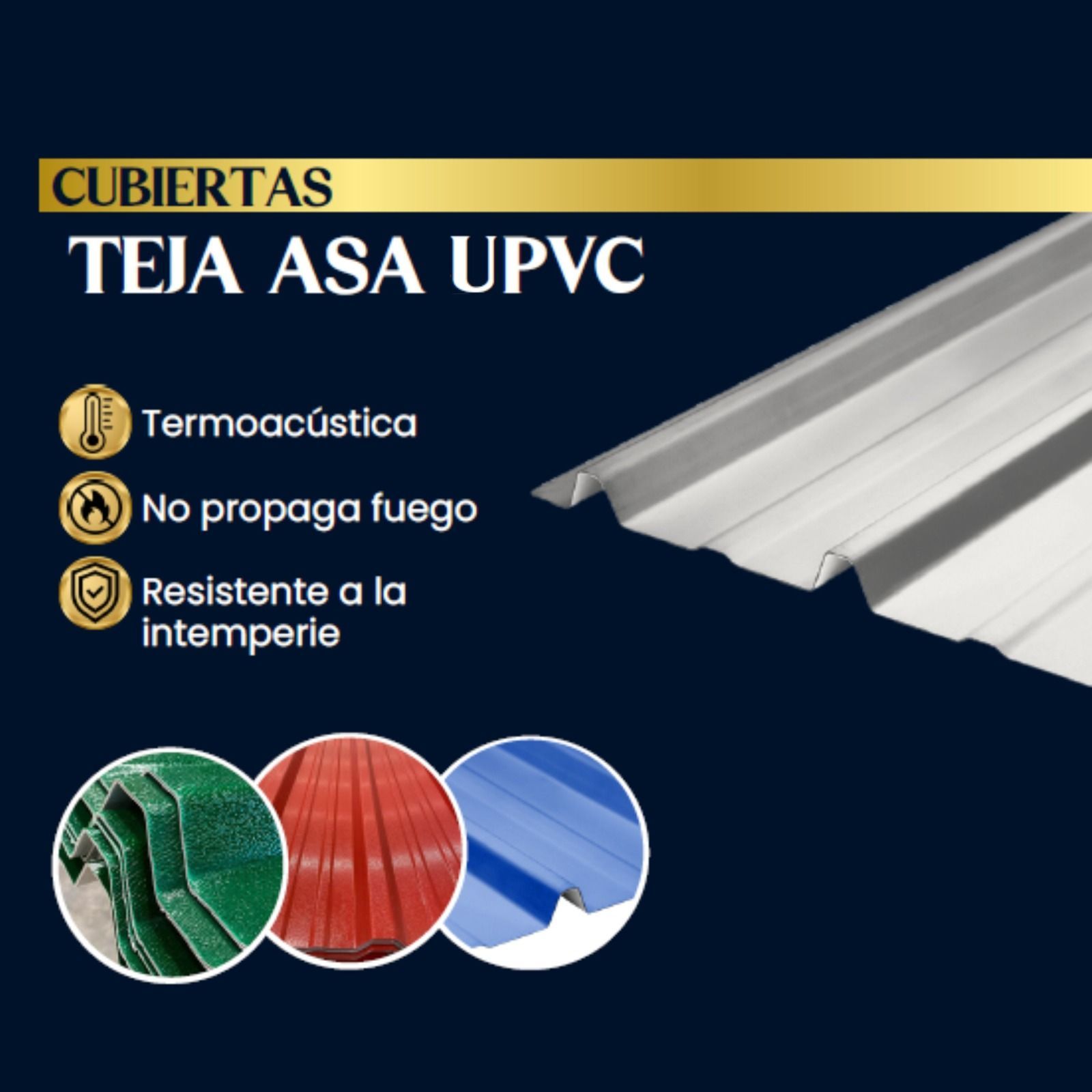Las cubiertas de tejas de PVC son un producto para techos.