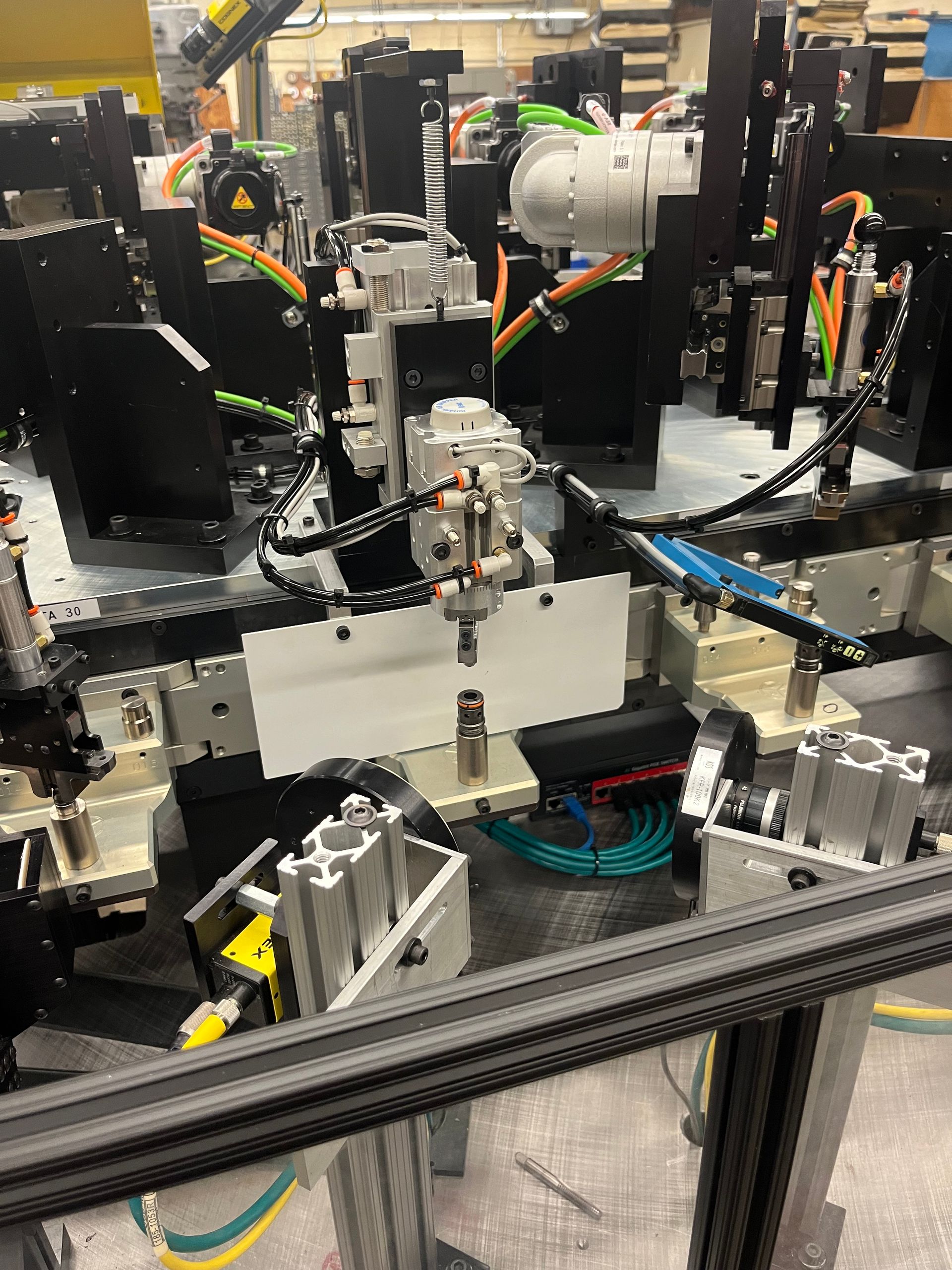 A machine that has the letter p on it