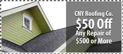 CNY Roofing, Syracuse NY, roofing coupon