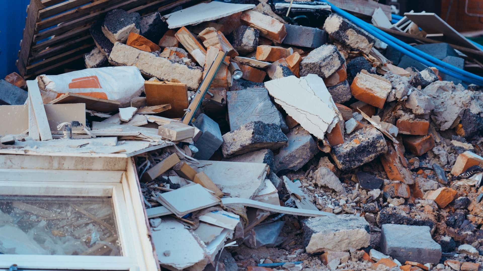 Concrete Debris from demolition service in fredericton