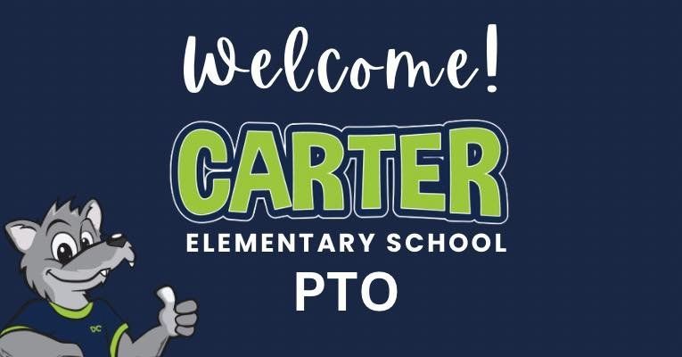 A welcome sign for cartel elementary school pto