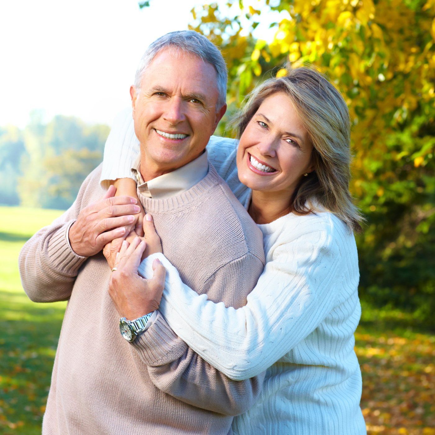 Happy Elderly Seniors Couple