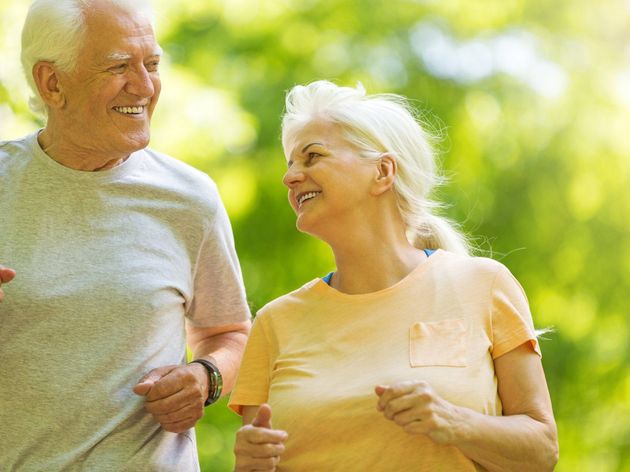 Healthy Older Couple Smiling