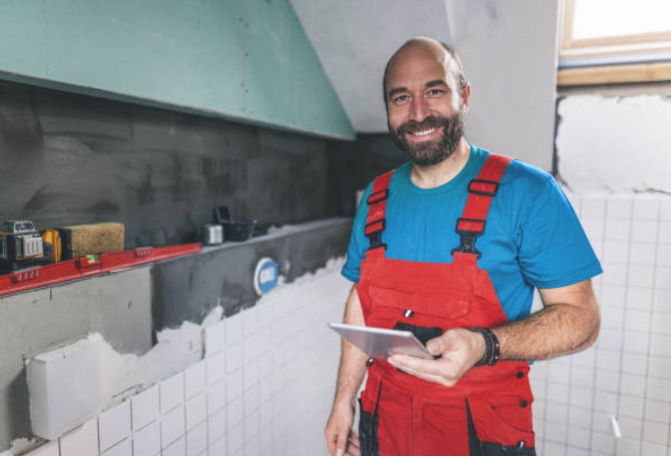 Friendly and helpful Swansea tiler with a welcoming smile.