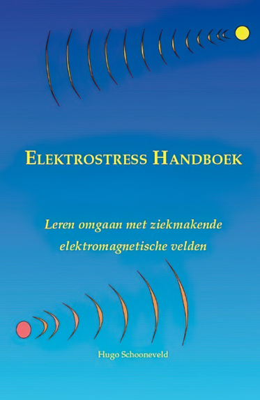 Een blauw boek met de titel elektrostress handboek is geschreven in een vreemde taal