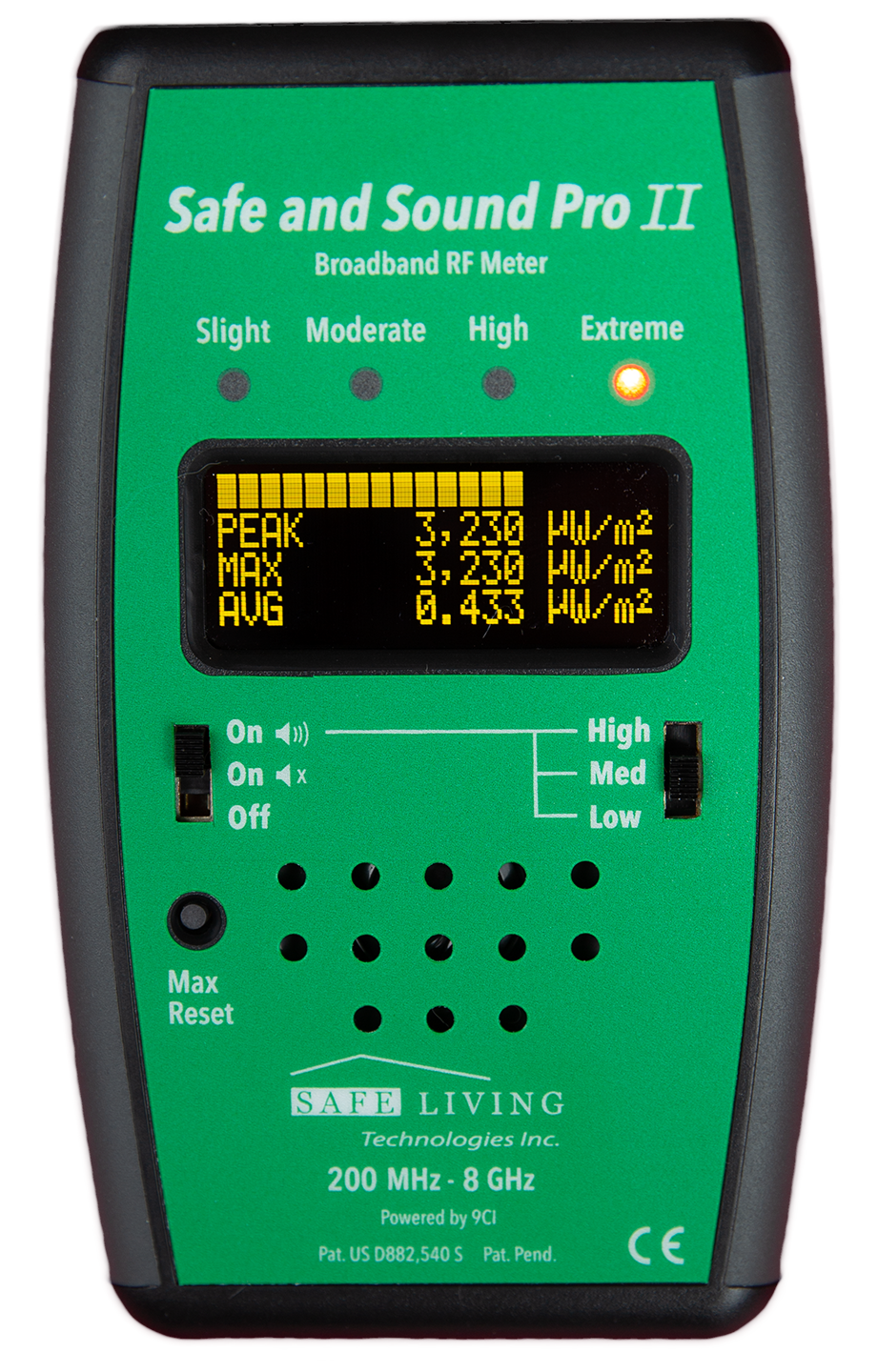 Save and Sound Pro II 
HF-stralingsmeter