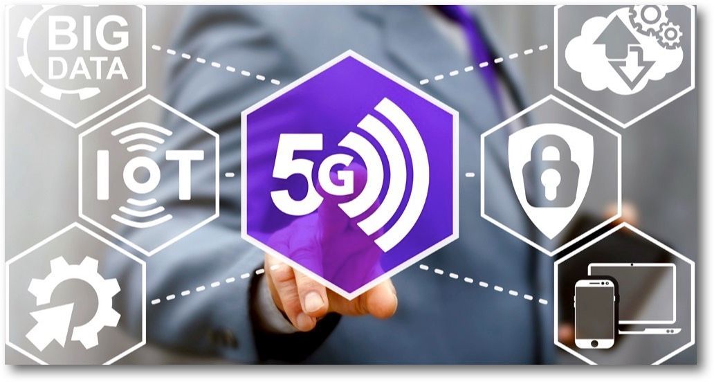 5G toepassingen grafisch weergegeven.