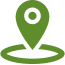 Green location pin on a circular base.