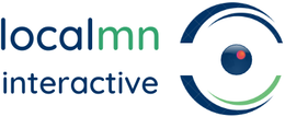 A logo for a localmn interactive
