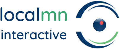 A logo for a localmn interactive