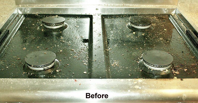 Before Stove Cleaning - Maintenance Services in Kendall Park, NJ
