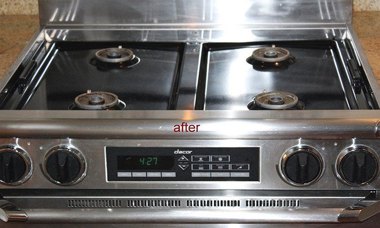 Stove After Cleaning - Maintenance Services in Kendall Park, NJ