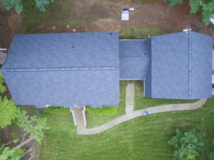 House With New Roofing — Raleigh, NC — Luna Restoration