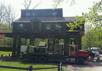 Big Brown House — Structural Relocation in Hopewell Junction, New York