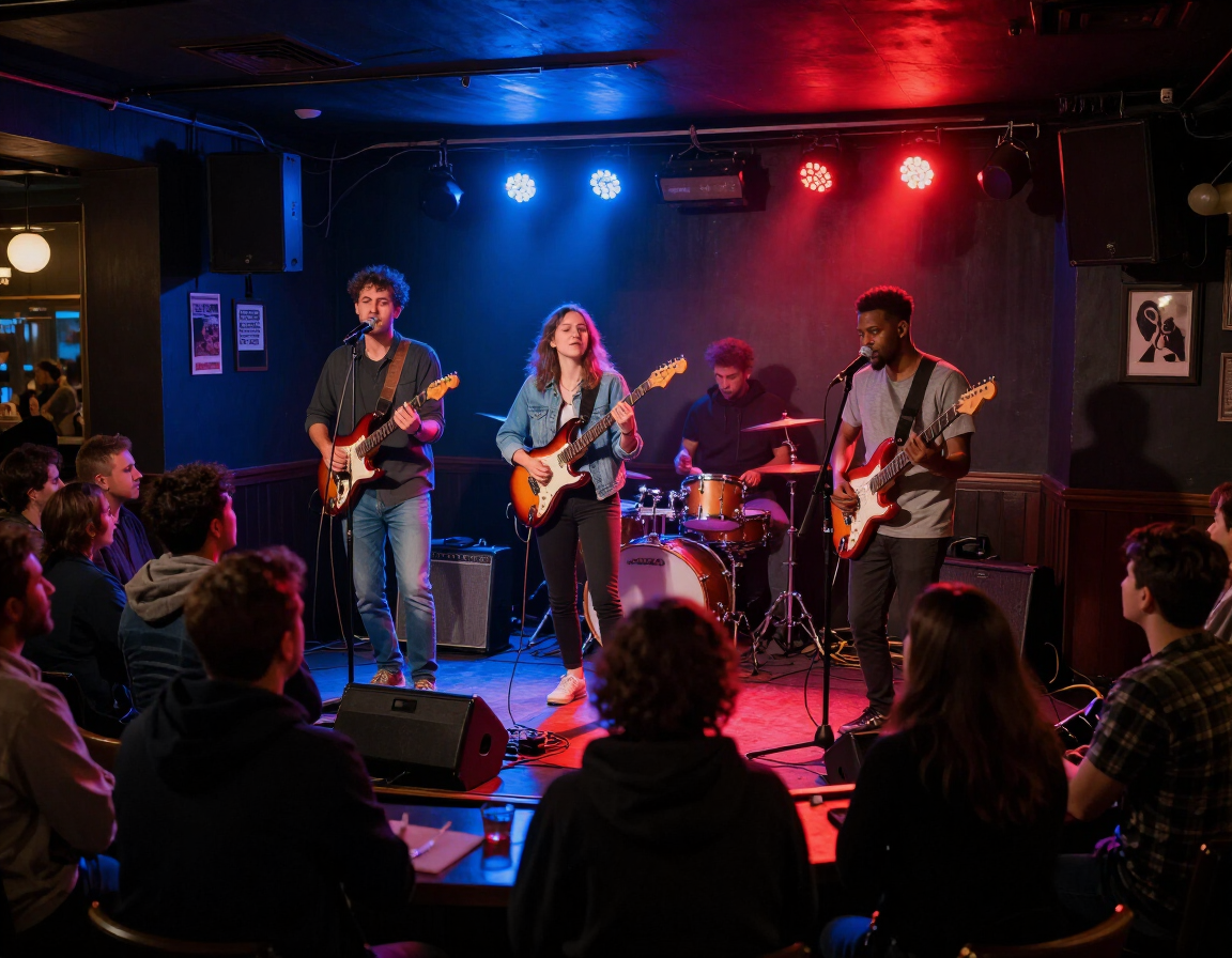 Live band on stage