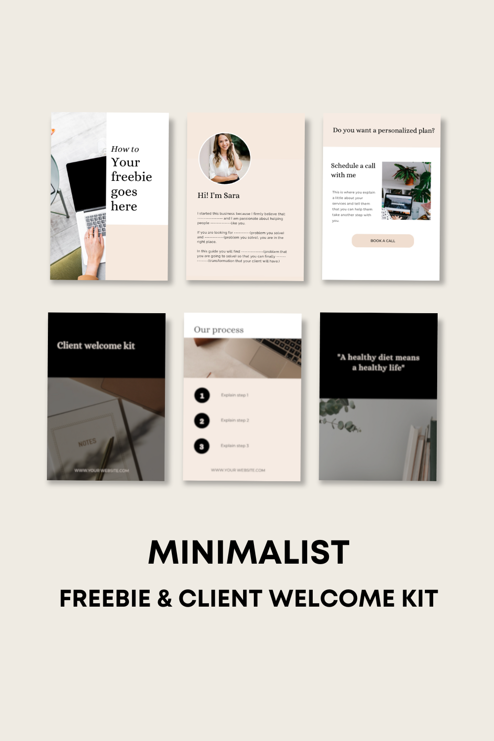 CLIENT welcome packet canva template