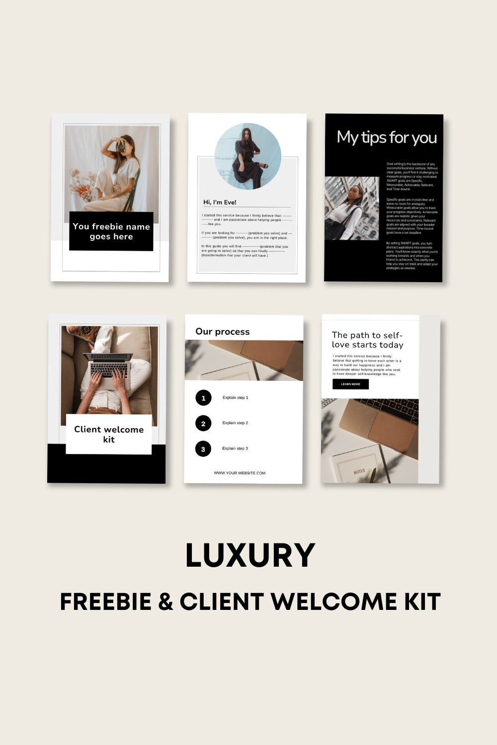 CLIENT welcome packet luxury template