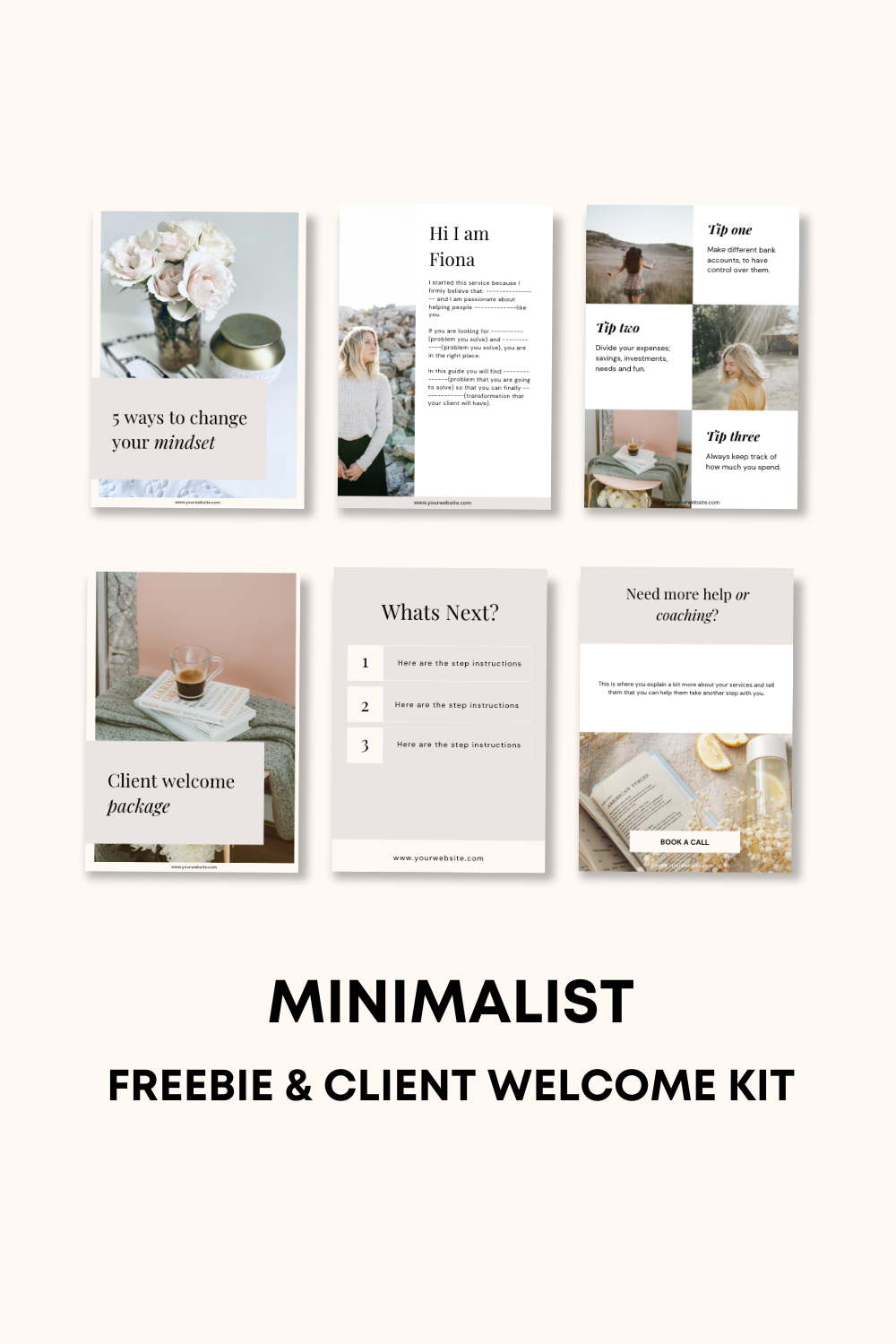 CLIENT welcome packet minimalist template