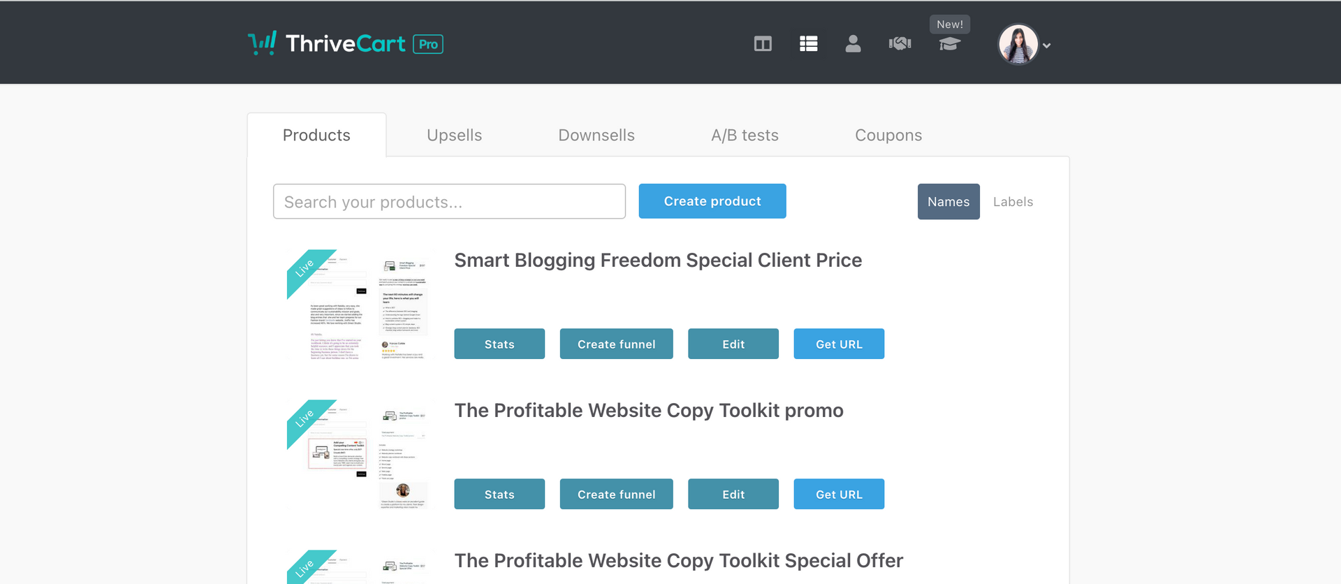 thrivecart backend