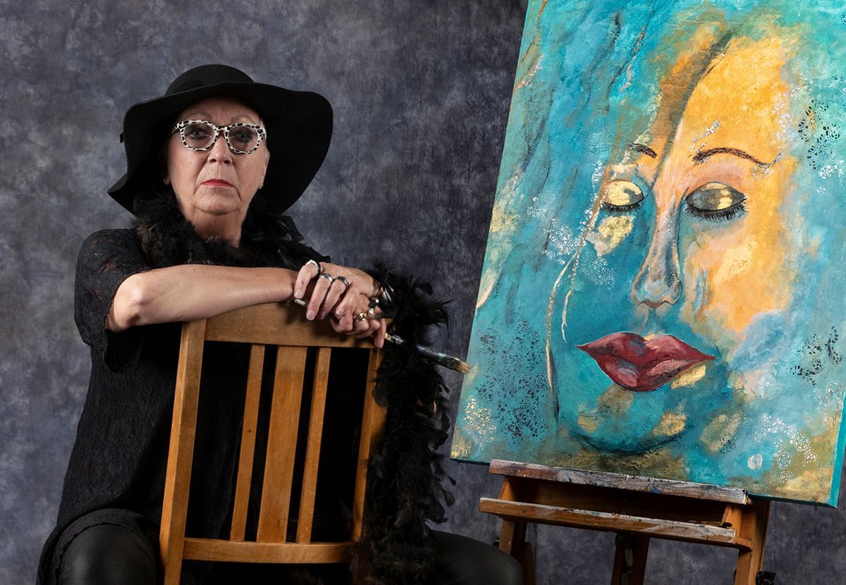 De kunstenares en haar werk