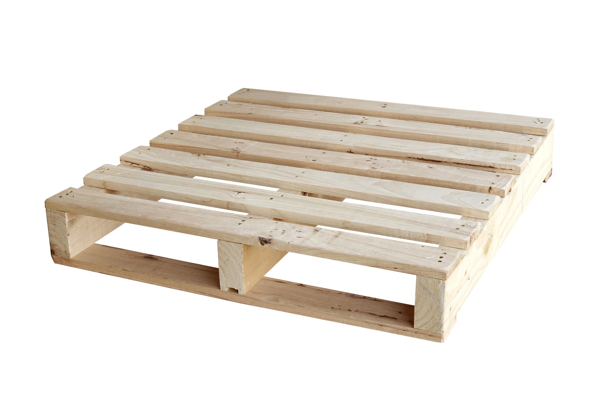 a wooden pallet is sitting on a white surface . One of the 42x42 for sale