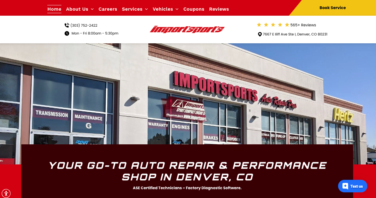 Auto Repair in Denver, CO Importsports Auto Repair Pros