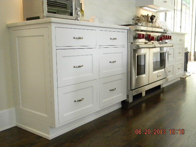 White kitchen cabinet — Jefferson, GA — Stewart Custom Cabinets