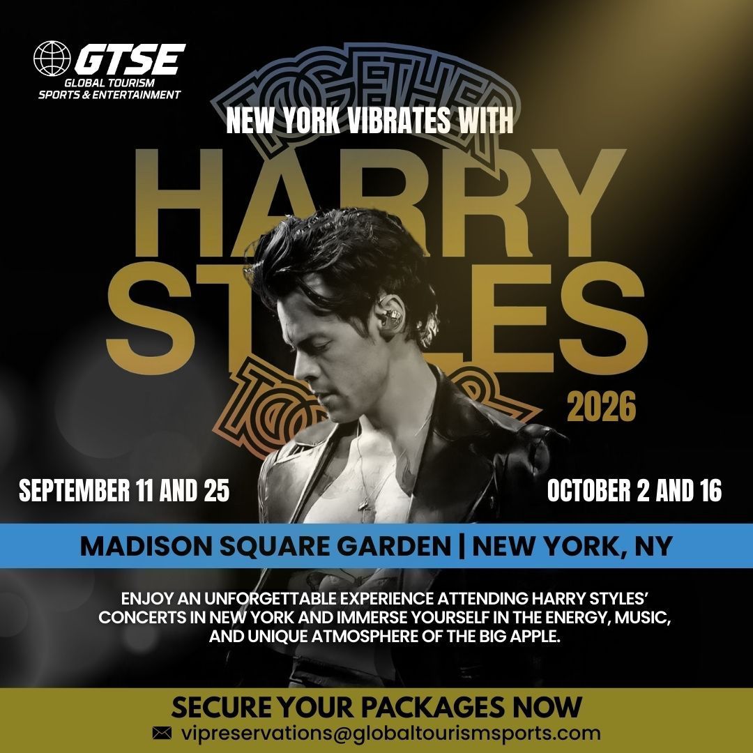 Concert ad: Harry Styles at Madison Square Garden in New York City, Sept/Oct 2026.