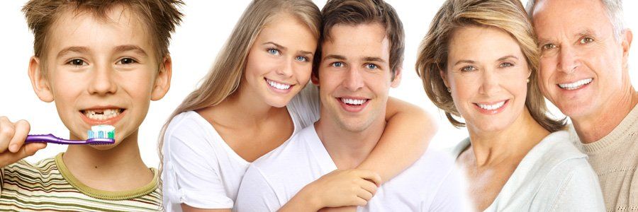 child, young couple and retired couple happy with dentist in Mt Eliza